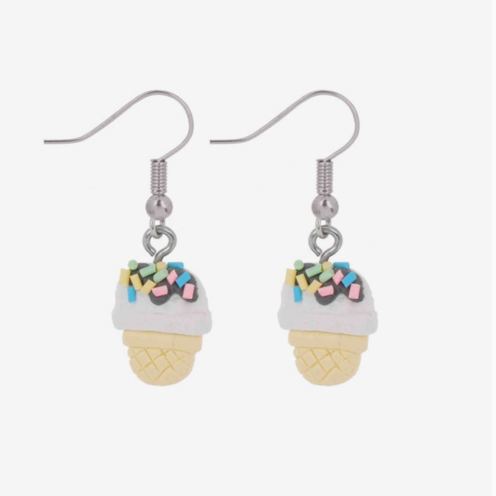 EarFleek Vanilla Ice Cream Dangle Earrings